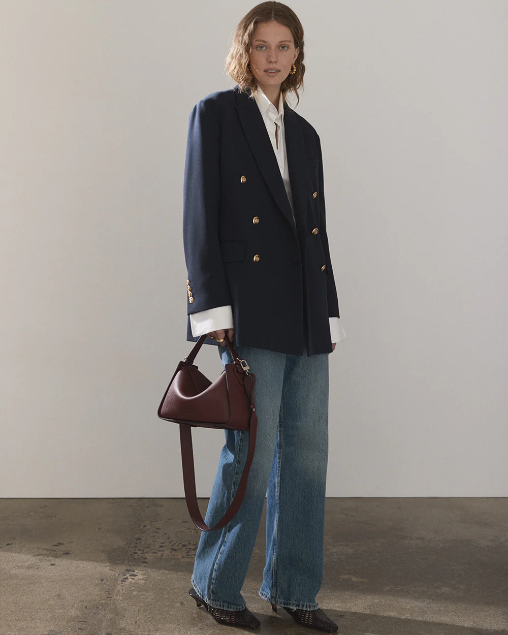 Clementine Bag: Burgundy Pebbled Leather - Image 8