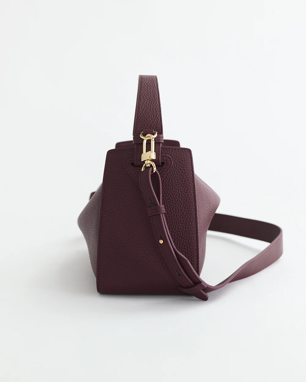 Clementine Bag: Plum with Gold - Image 4