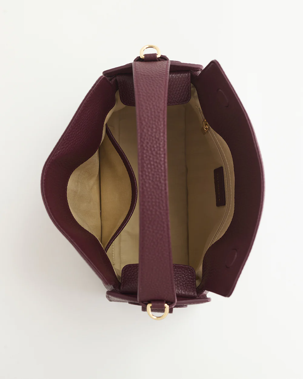 Clementine Bag: Plum with Gold - Image 9