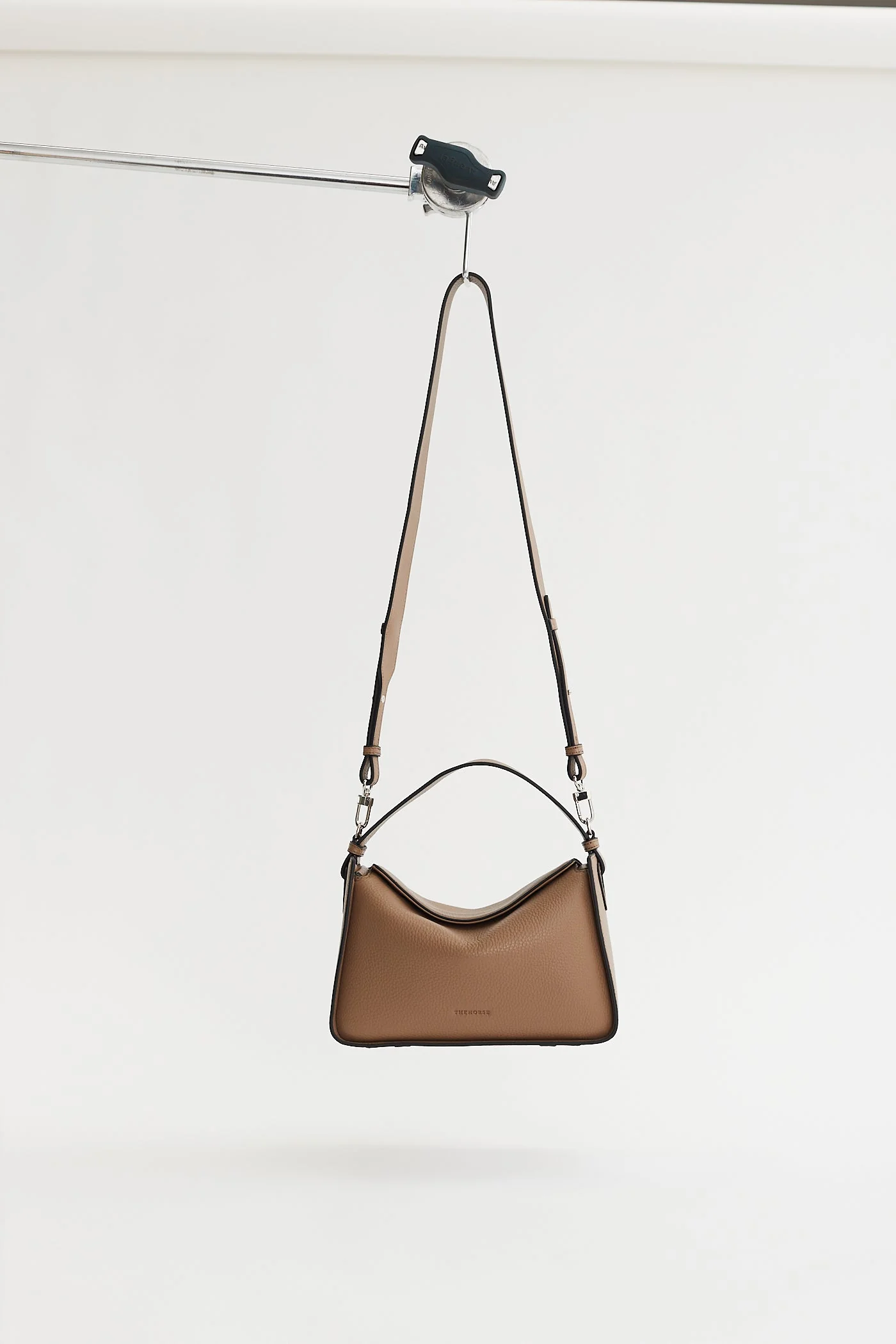 Clementine Bag: Taupe Pebbled Leather - Image 7