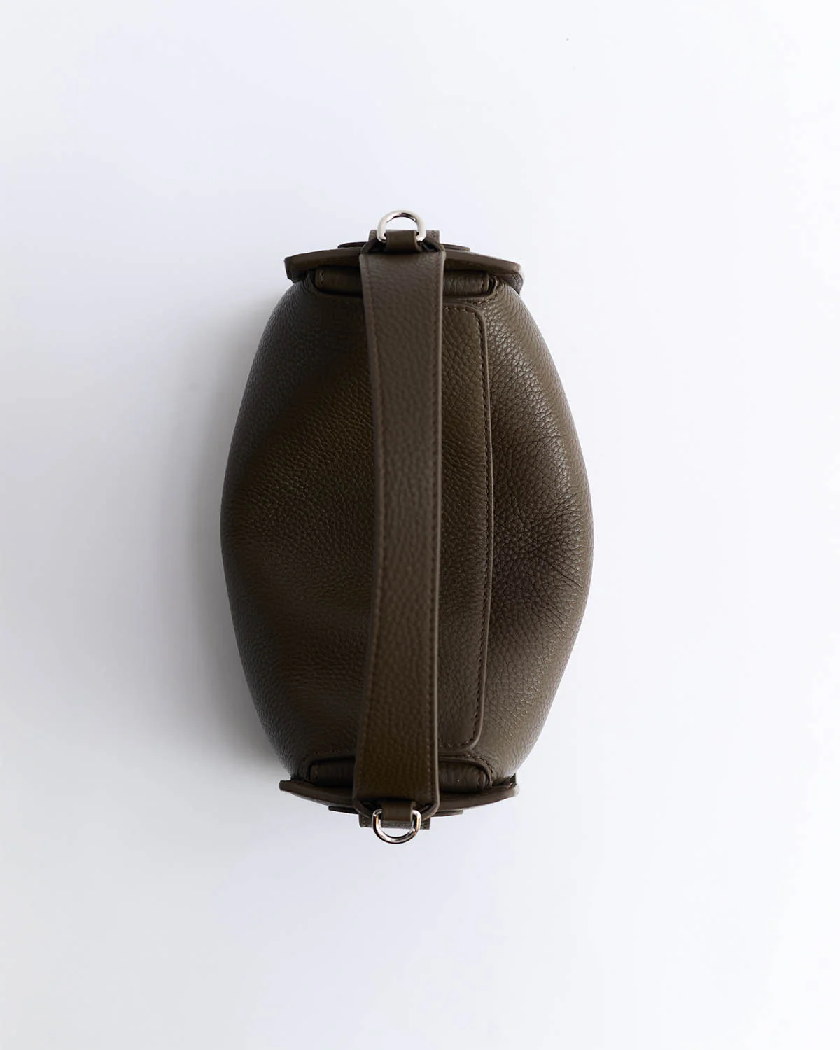Clementine Bag: Khaki Green Pebbled Leather - Image 5